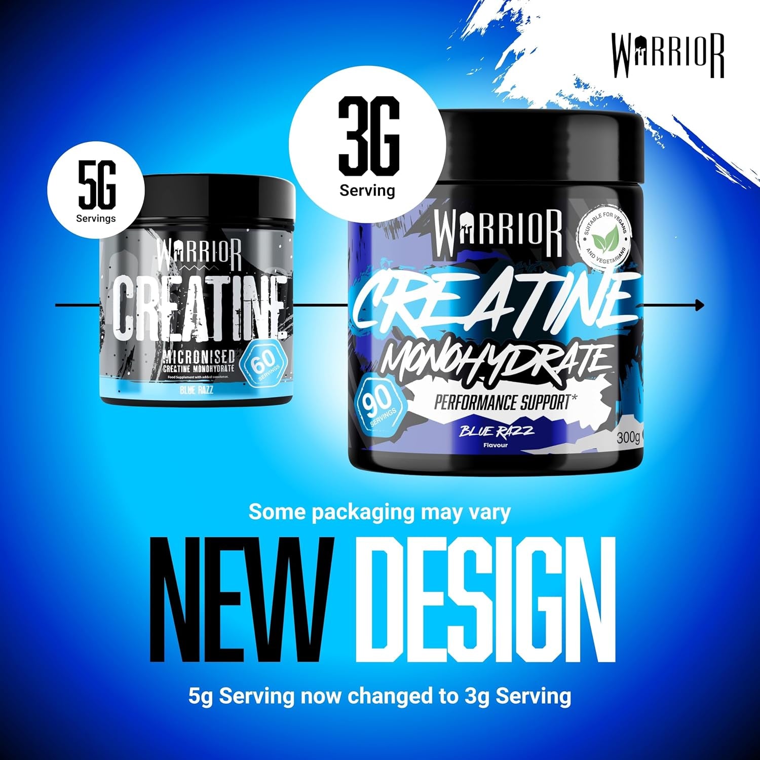 Flavoured Creatine Monohydrate Powder 300G (90 Servings) – Creatine Powder Drink, Creatine for Performance, Strength &amp; Recovery (Not Creatine Gummies or Tablets) – Blue Razz