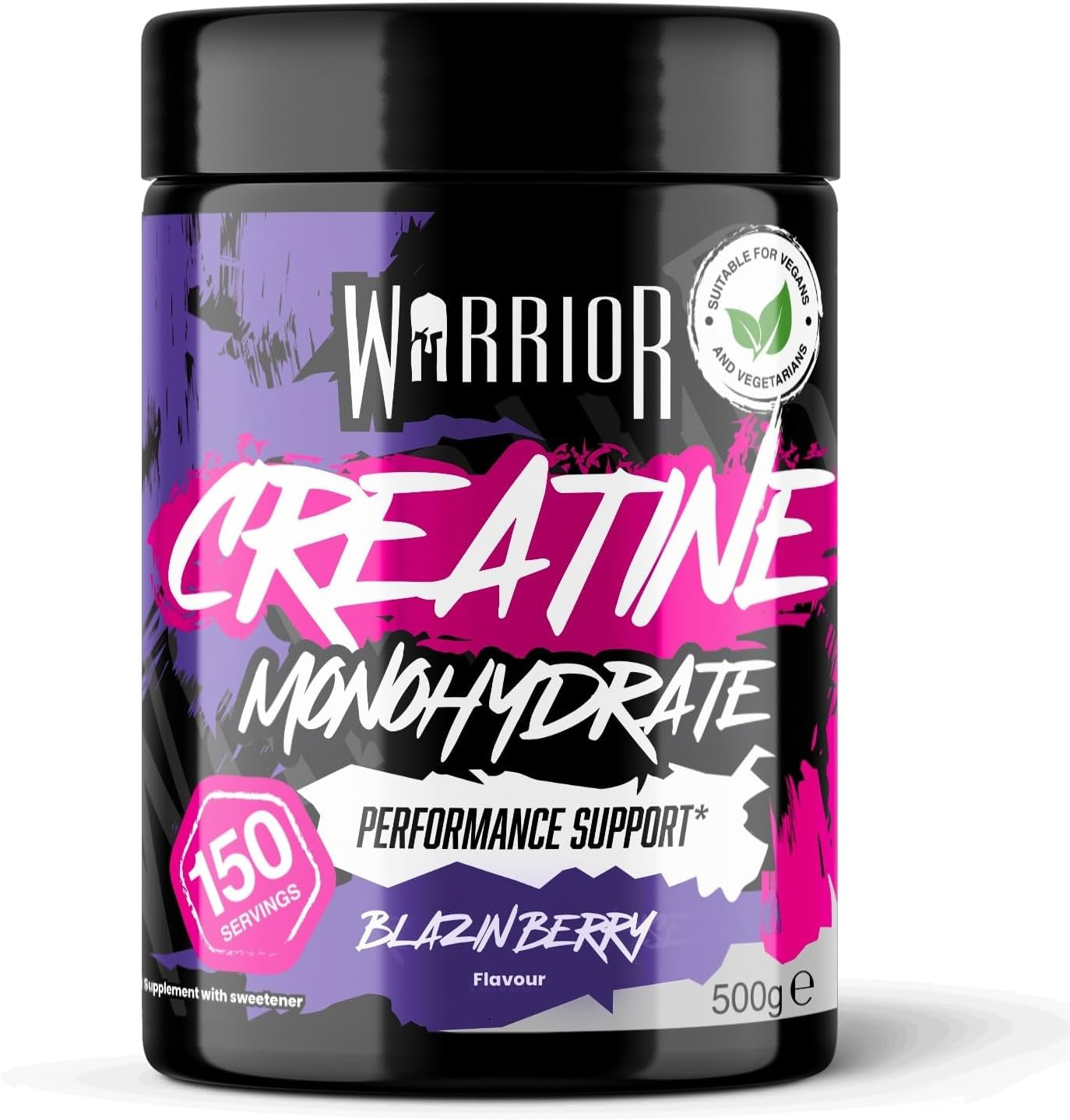 Flavoured Creatine Monohydrate Powder 500G (150 Servings) – Creatine Powder Drink, Creatine for Performance, Strength &amp; Recovery (Not Creatine Gummies or Tablets) – Blazin Berry