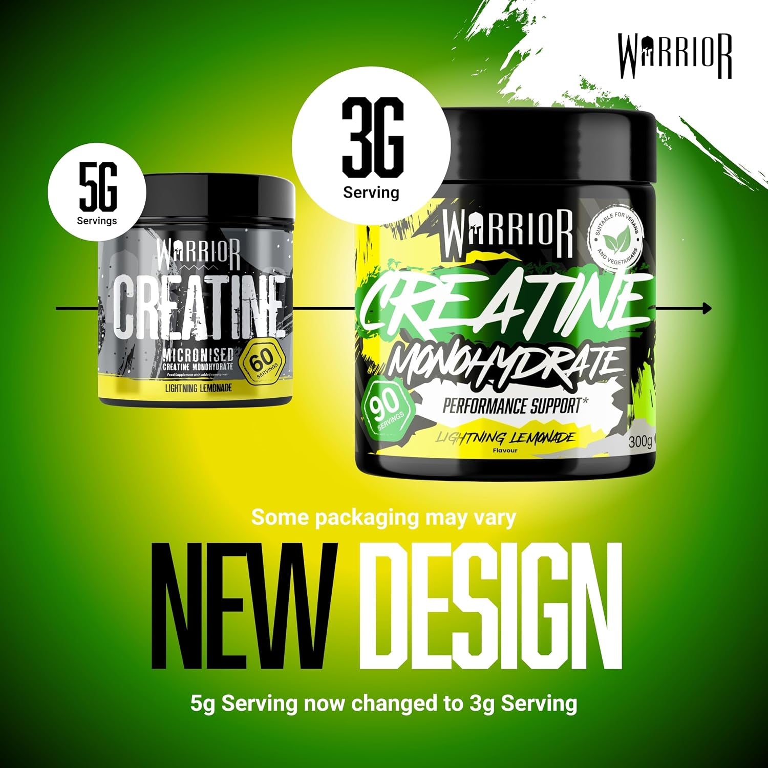 Flavoured Creatine Monohydrate Powder 300G (90 Servings) – Creatine Powder Drink, Creatine for Performance, Strength &amp; Recovery (Not Creatine Gummies or Tablets) – Lightning Lemonade