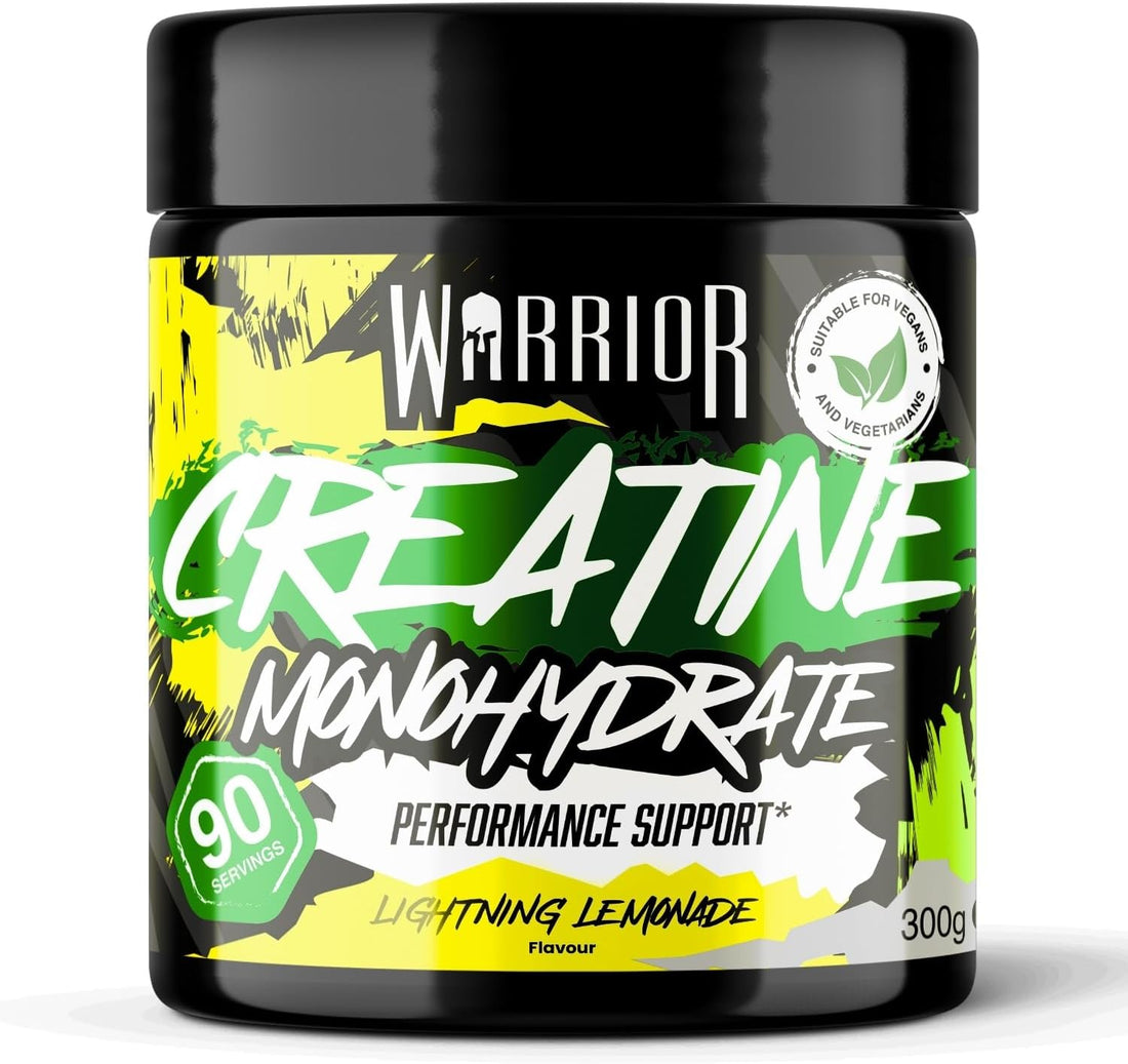 Flavoured Creatine Monohydrate Powder 300G (90 Servings) – Creatine Powder Drink, Creatine for Performance, Strength &amp; Recovery (Not Creatine Gummies or Tablets) – Lightning Lemonade