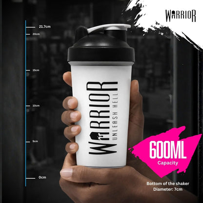 Black Protein Shaker Bottle 600Ml – the Home of Creatine – Leakproof Gym Shaker Cup for Protein Shakes, Creatine, Pre Workout &amp; Supplements – BPA Free Mixing Bottle