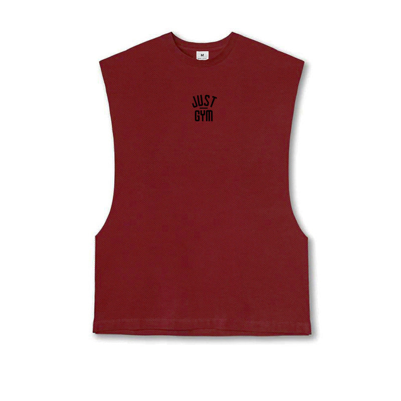 Fitness cut-sleeve vest sports sleeveless T-shirt men&