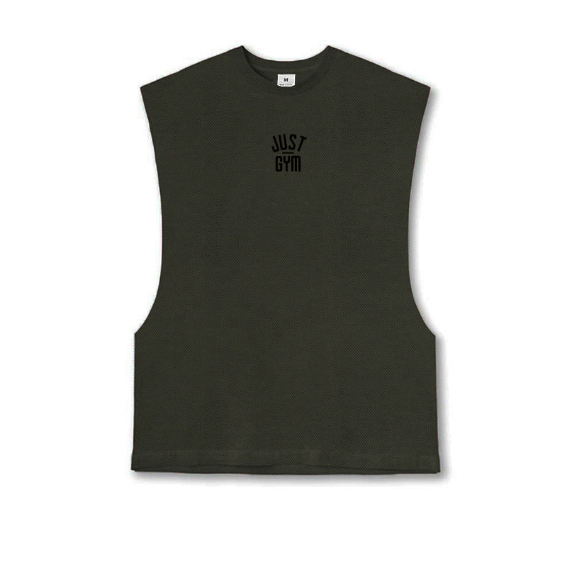 Fitness cut-sleeve vest sports sleeveless T-shirt men&