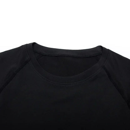 Fitness T-shirts for Men Fitness Gym Compression Moisture-Wicking Gym Breathable Quick Drying Running Sweat Absorbing Tight Fit
