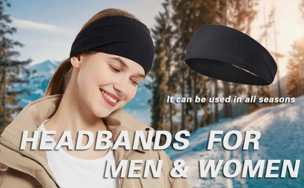 Sports Solid Color Headbands Elastic Non Slip Quick Dry Workout Fitness Yoga Unisex Hairband Sweatband Bandana Hair Accessories