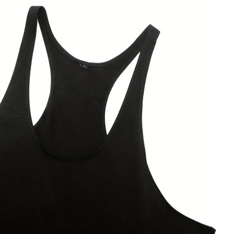 Spider Print Fitness Tank Top Fitness Shirt Muscle Men&
