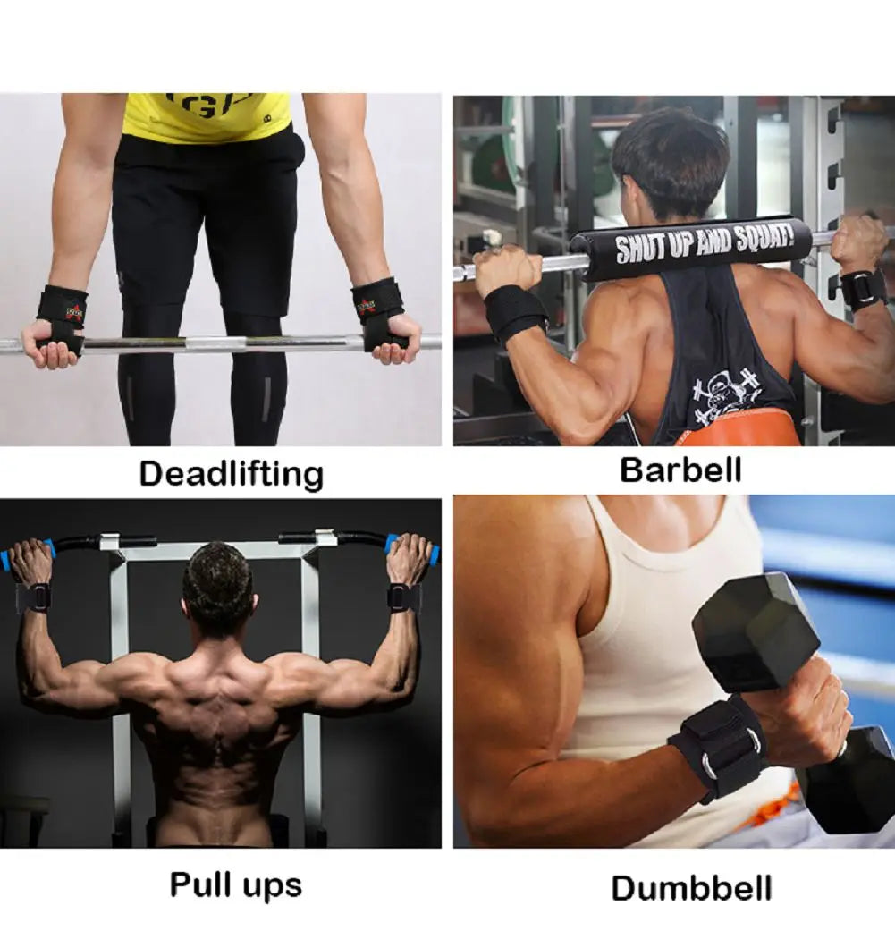 Bodybuilding Straps Gym Dumbbell Workout Weight Lifting Straps Crossfit Hand Grip Powerlifting Wrist Fitness Strap Gym Equipment