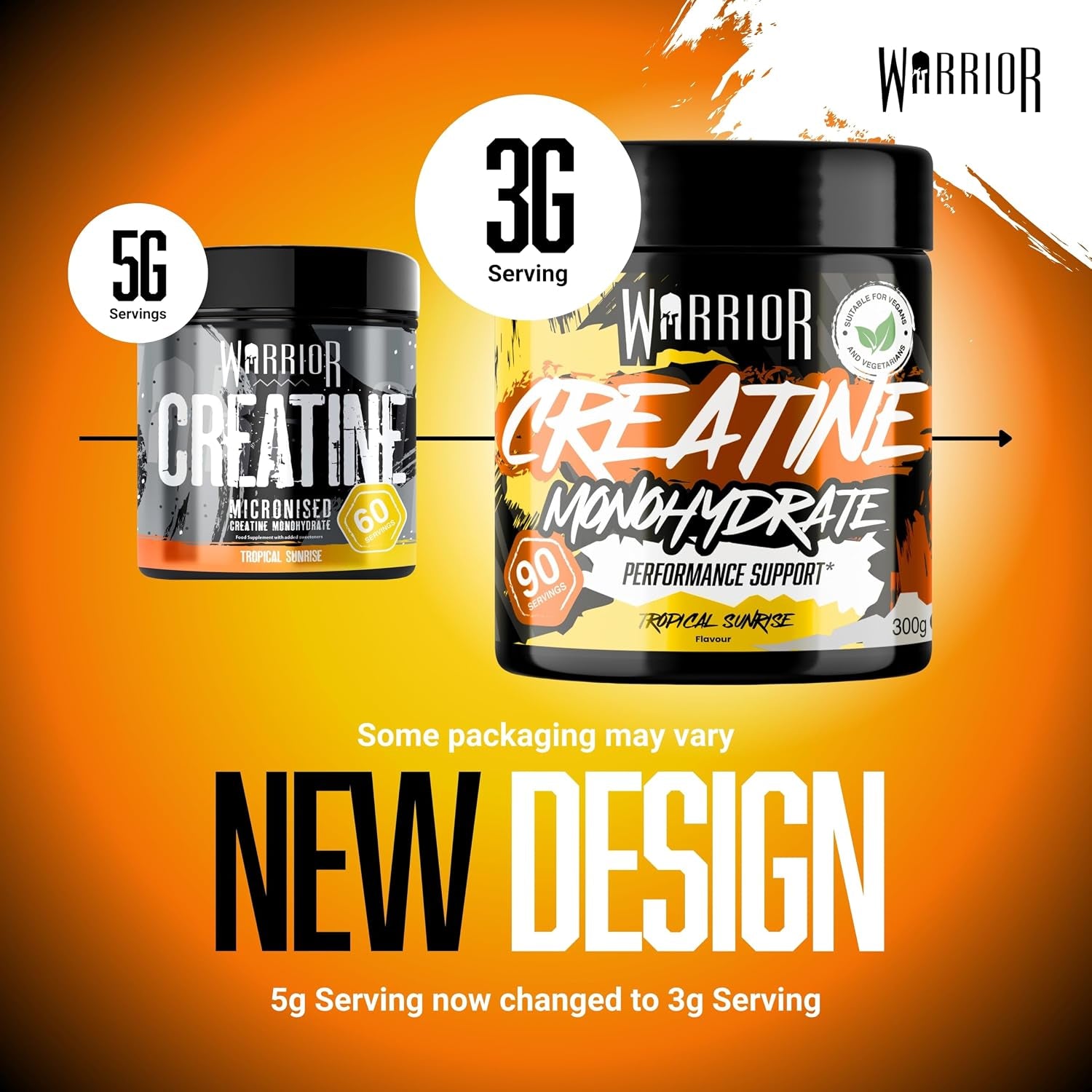 Flavoured Creatine Monohydrate Powder 300G (90 Servings) – Creatine Powder Drink, Creatine for Performance, Strength &amp; Recovery (Not Creatine Gummies or Tablets) – Tropical Sunrise