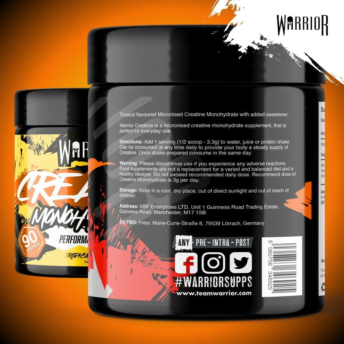 Flavoured Creatine Monohydrate Powder 300G (90 Servings) – Creatine Powder Drink, Creatine for Performance, Strength &amp; Recovery (Not Creatine Gummies or Tablets) – Tropical Sunrise