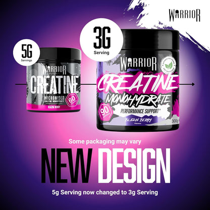 Flavoured Creatine Monohydrate Powder 300G (90 Servings) – Creatine Powder Drink, Creatine for Performance, Strength &amp; Recovery (Not Creatine Gummies or Tablets) – Blazin Berry