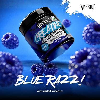 Flavoured Creatine Monohydrate Powder 300G (90 Servings) – Creatine Powder Drink, Creatine for Performance, Strength &amp; Recovery (Not Creatine Gummies or Tablets) – Blue Razz