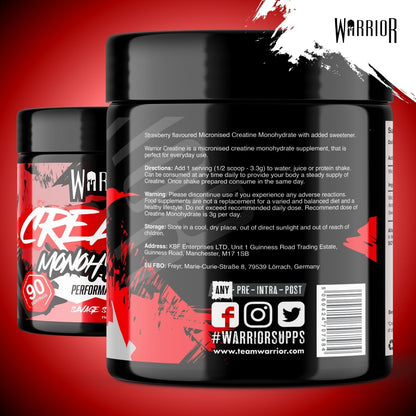 Flavoured Creatine Monohydrate Powder 300G (90 Servings) – Creatine Powder Drink, Creatine for Performance, Strength &amp; Recovery (Not Creatine Gummies or Tablets) – Savage Strawberry