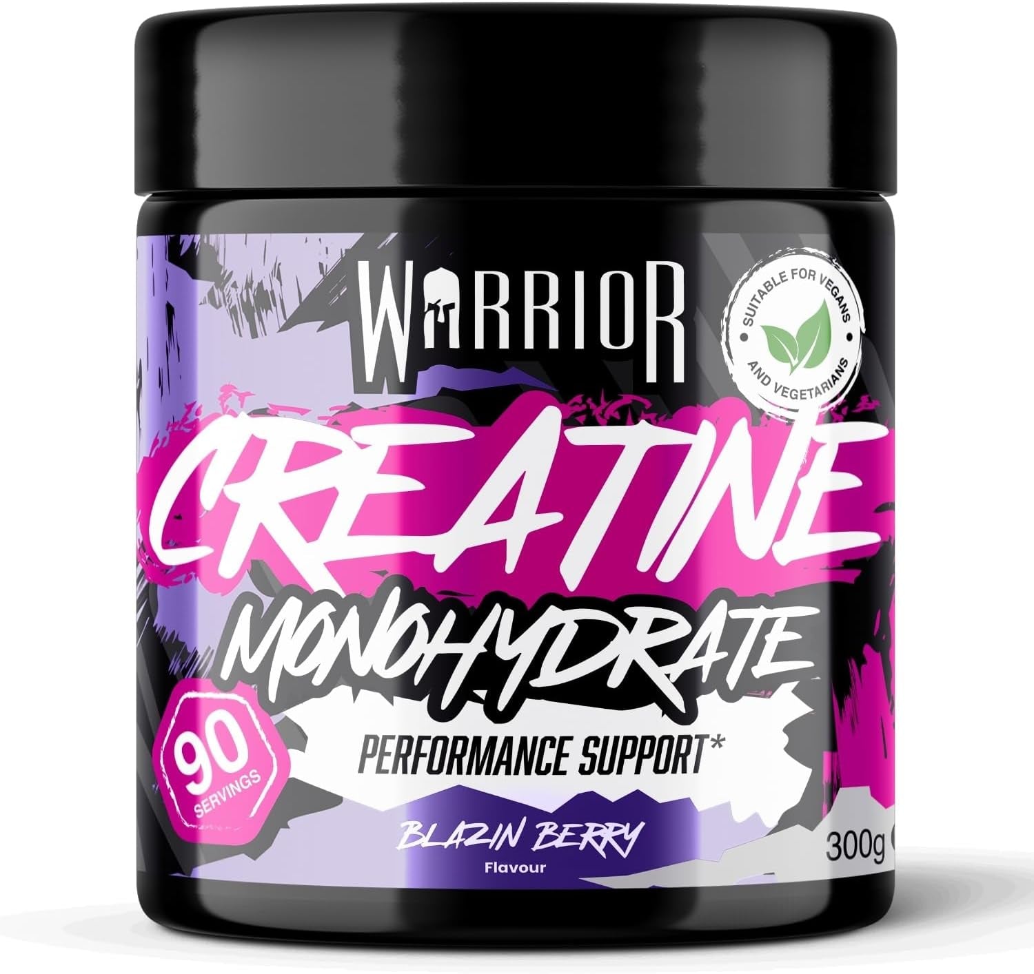Flavoured Creatine Monohydrate Powder 300G (90 Servings) – Creatine Powder Drink, Creatine for Performance, Strength &amp; Recovery (Not Creatine Gummies or Tablets) – Blazin Berry